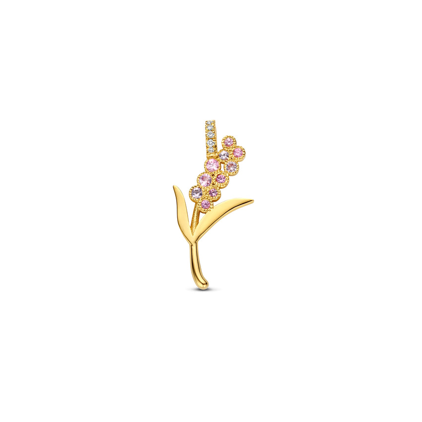 Lavender Charm with mis of Amethysts, pink sapphires and diamonds