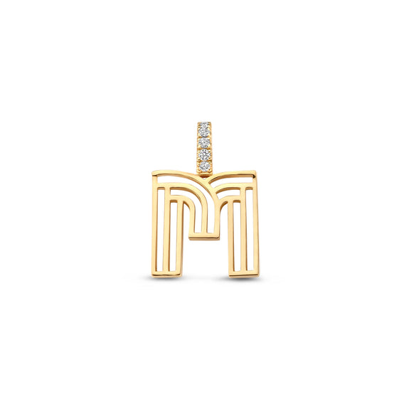 Art Deco Initial Charm