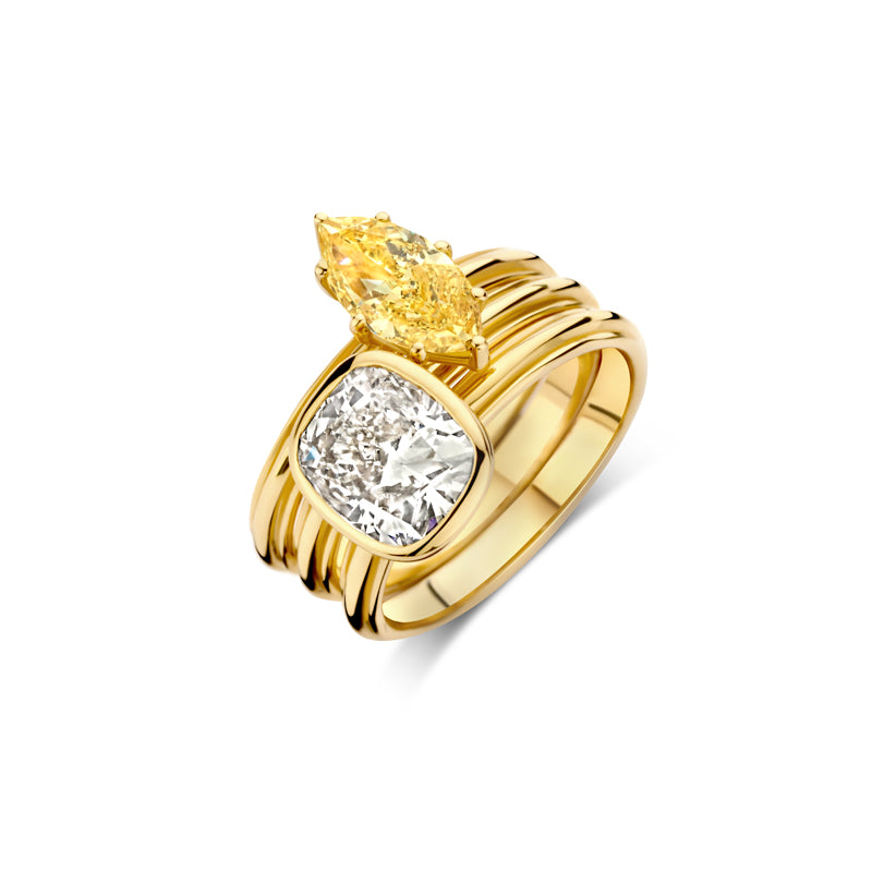 Chapter Rings worn together.