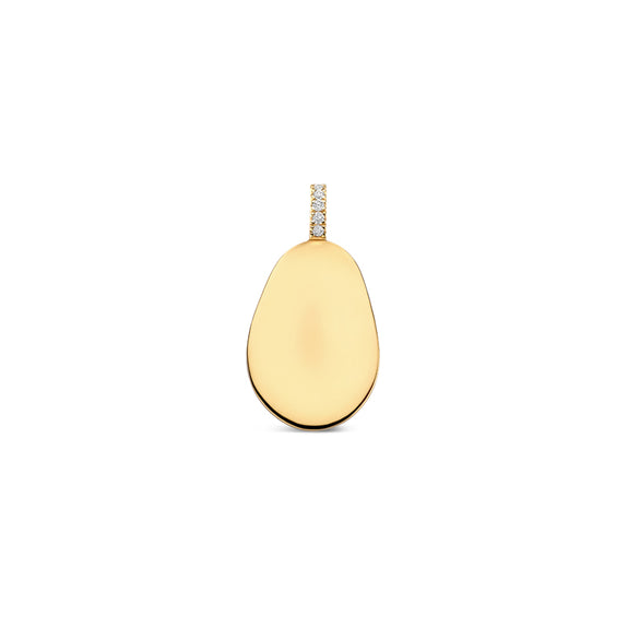Customizable oval plate charm