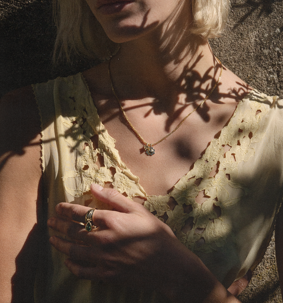 Jules Ring with Drop detail