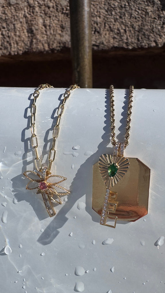 Key To Happiness Charm - Green